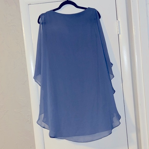 Women's Formal Dress Sz 8 Light Blue Floaty XSCAPE Studded Split Sleeve
Chiffon - Picture 6 of 15